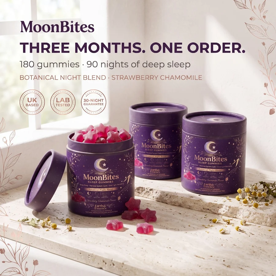 Three MoonBites tubs for the three-month plan